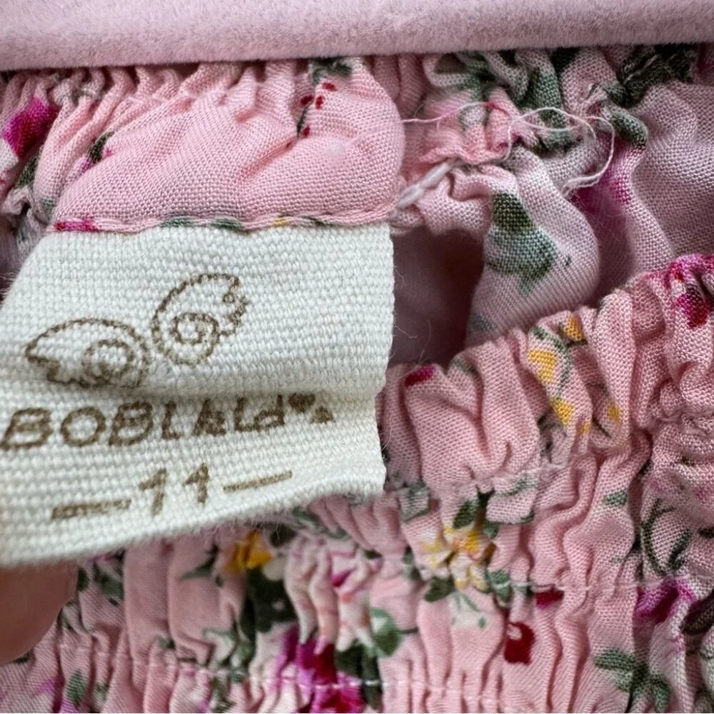 BOBL kid dress ruffle tutu bottom floral flowers pink yellow ribbonn tie straps